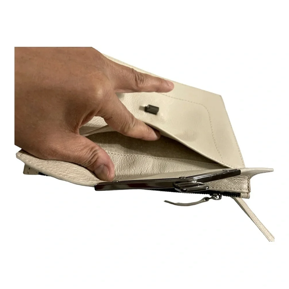 Botkier New York genuine leather Valentina envelope Cream clutch